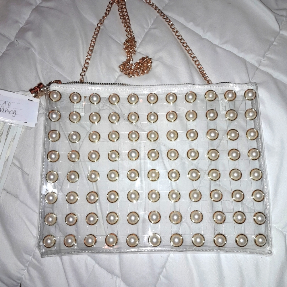 Clear Pearl Purse